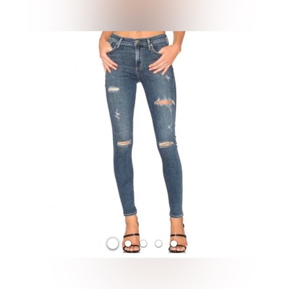 AGOLDE Sophie High Rise Distressed‎ Skinny Jeans Size 26 Length 30” - Picture 1 of 6